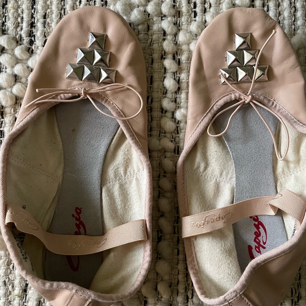 Capezio Rock Stud Pink Ballet Slippers